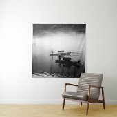 GRAYSCALE FOTO VAN TWEE ROUWBOTEN WANDKLEED (In situ)