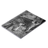 GRAYSCALE FOTO VAN ZEBRAS NOTITIEBOEK (Linkerzijde)