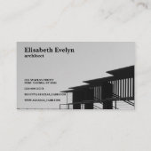 Grayscale-fotografie van Bridge Visitekaartje (Achterkant)