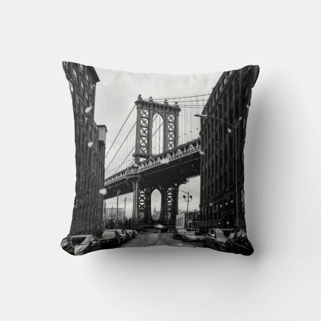 GRAYSCALE FOTOGRAFIE VAN BROOKLYN BRIDGE KUSSEN (Voorkant)