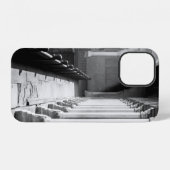 GRAYSCALE FOTOGRAFIE VAN CORRIDOR iPhone HOESJE (Achterkant horizontaal)