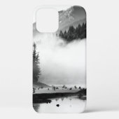 GRAYSCALE FOTOGRAFIE VAN DE HOOGTE NEAIRE PIJNBOME Case-Mate iPhone CASE (Achterkant)