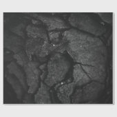 Grayscale-fotografie van de rotsvorming cadeaupapier (Vlak)