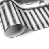 GRAYSCALE FOTOGRAFIE VAN DE VINTAGE-AUTOMOTOR CADEAUPAPIER (Rol Hoek)