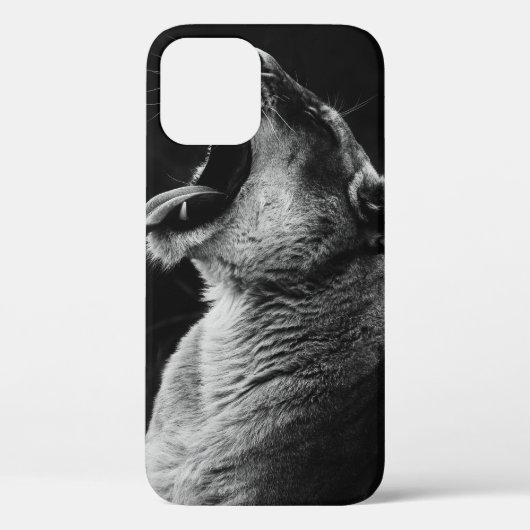 GRAYSCALE FOTOGRAFIE VAN GEDANKTE LIONATIE Case-Mate iPhone CASE (Achterkant)