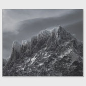 GRAYSCALE FOTOGRAFIE VAN MOUNTAIN CADEAUPAPIER (Vlak)
