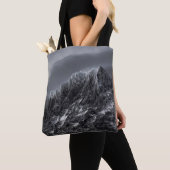 GRAYSCALE FOTOGRAFIE VAN MOUNTAIN TOTE BAG (Dichtbij)