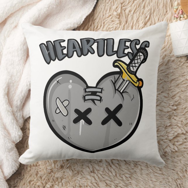 Grayscale Heart & Sword Poster Punk Rock Esthetisc Kussen (Deken)