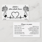 Grayscale Home Health Services Visitekaartje (Voorkant / Achterkant)