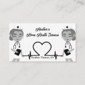 Grayscale Home Health Services Visitekaartje (Voorkant)