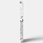 Grayscale Kaleidoscope Art Print Case-Mate iPhone Case (Achterkant / Links)