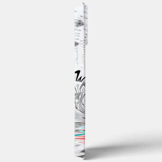 Grayscale Kaleidoscope Art Print Case-Mate iPhone Case (Achterkant / Rechts)