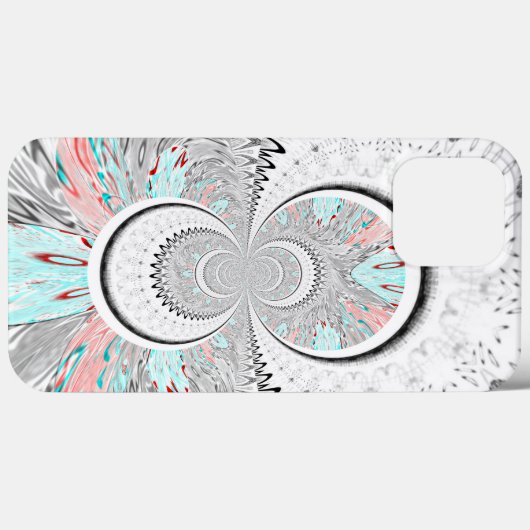 Grayscale Kaleidoscope Art Print Case-Mate iPhone Case (Achterkant (horizontaal))