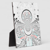 Grayscale Kaleidoscope Art Print Fotoplaat (Zijkant)