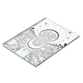 Grayscale Kaleidoscope Art Print Notitieboek (Linkerzijde)