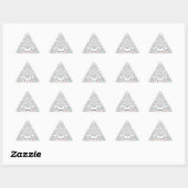 Grayscale Kaleidoscope Art Print Sticker (Vel)
