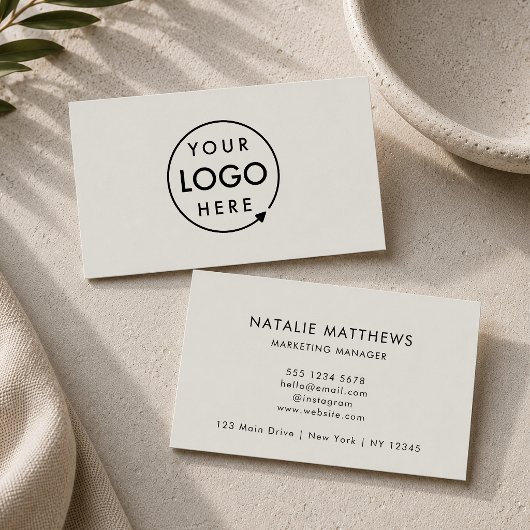 Grayscale Logo | Minimale professionele moderne Visitekaartje