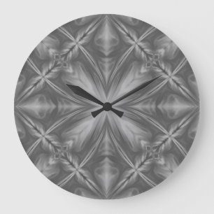 Grayscale Monochrome Cloudy Grey Abstract Patroon Grote Klok