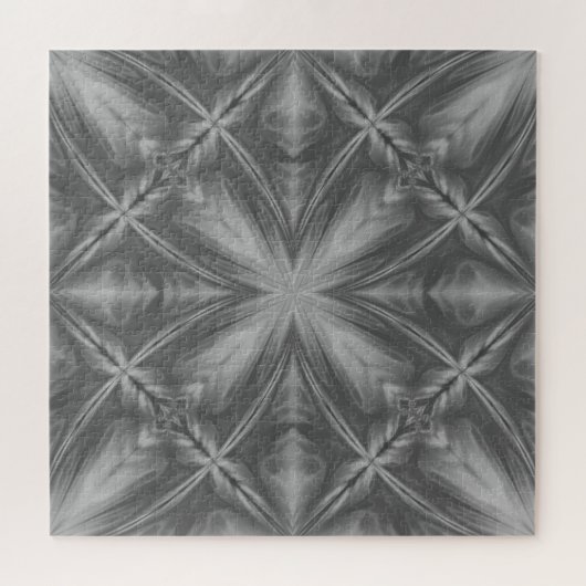 Grayscale Monochrome Cloudy Grey Abstract Patroon Legpuzzel (Horizontaal)