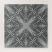 Grayscale Monochrome Cloudy Grey Abstract Patroon Legpuzzel (Verticaal)