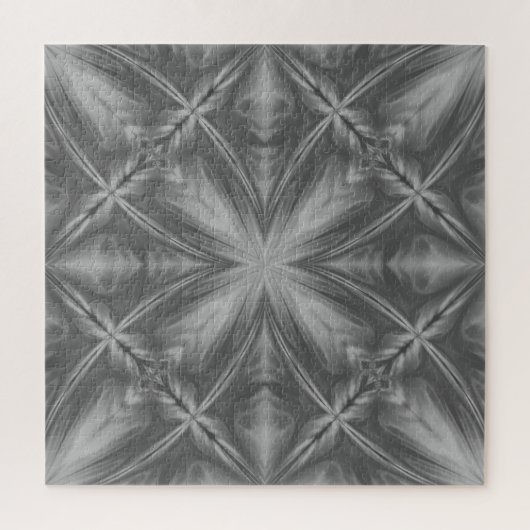 Grayscale Monochrome Cloudy Grey Abstract Patroon Legpuzzel (Verticaal)