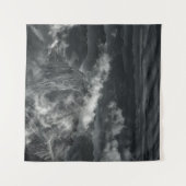 GRAYSCALE PHOTO OF MOUNTAIN RANGE WANDKLEED (Voorkant (horizontaal))