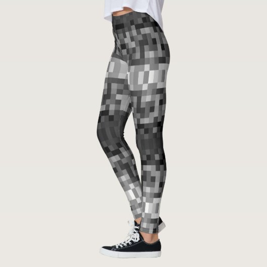 Grayscale Pixelated Leggings (Links)