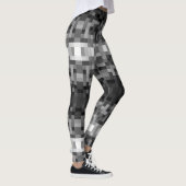 Grayscale Pixelated Leggings (Rechts)