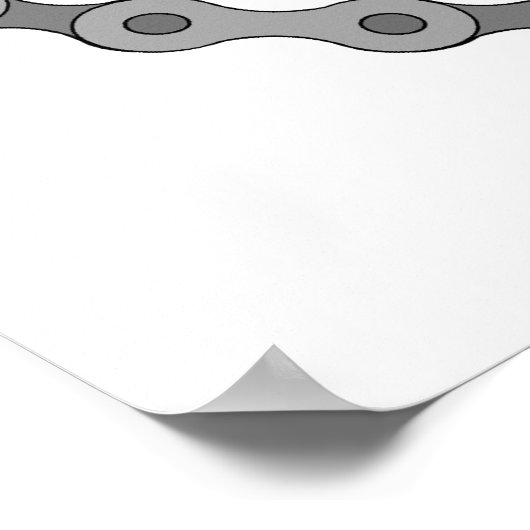 grayscale van de mountainbike poster (Hoek)