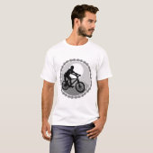 grayscale van de mountainbike t-shirt (Voorkant volledig)