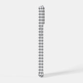 Grayscale van het kaakbord met Monogram naam iPhone 15 Case (Rechterkant)