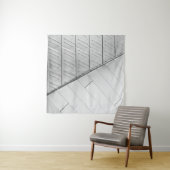 Grayscalefoto van vloeren wandkleed (In situ)