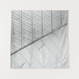 Grayscalefoto van vloeren wandkleed