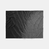 Grayscalefotografie van zand fleece deken (Voorkant (Horizontaal))