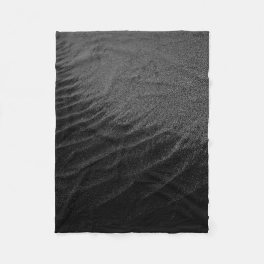 Grayscalefotografie van zand fleece deken (Voorkant)