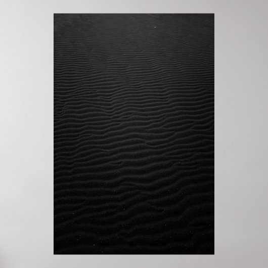 Grayscalefotografie van zand poster (Voorkant)