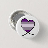 Grayseksuele Pride Heart Ronde Button 3,2 Cm (Voorkant /achterkant)