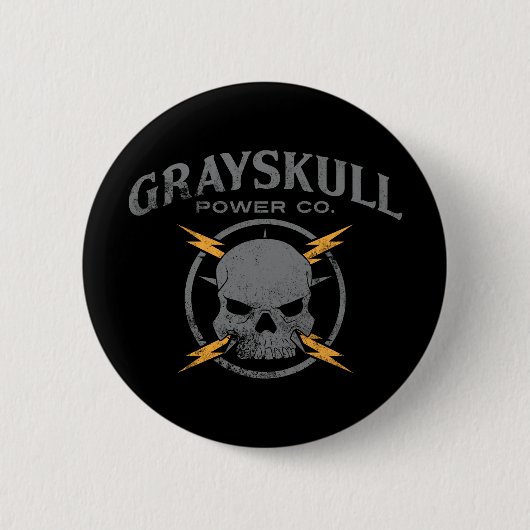 Grayskull Power Co. Ronde Button 5,7 Cm (Voorkant)