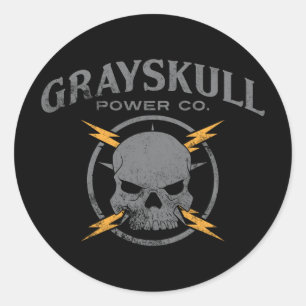 Grayskull Power Co. Ronde Sticker