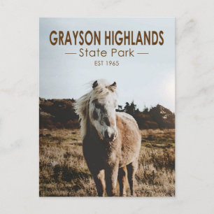 Grayson Highlands State Park Virginia Waterverf Briefkaart
