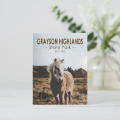 Grayson Highlands State Park Virginia Waterverf Briefkaart (Staand voorkant)