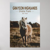 Grayson Highlands State Park Virginia Waterverf Poster (Voorkant)