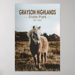 Grayson Highlands State Park Virginia Waterverf Poster