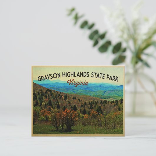 Grayson Highlands Virginia Briefkaart (Staand voorkant)