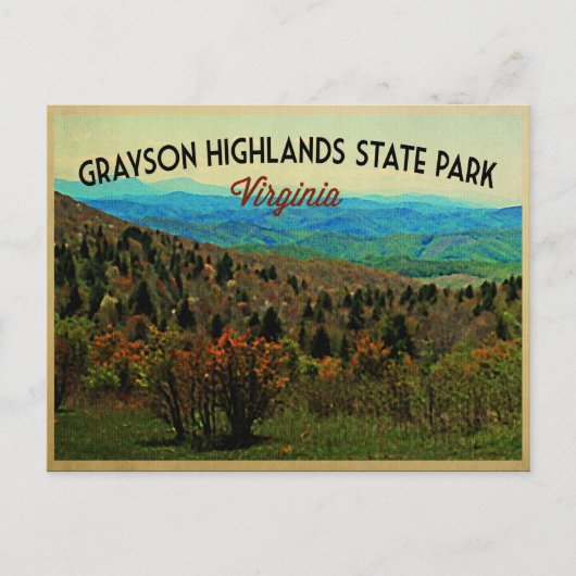 Grayson Highlands Virginia Briefkaart (Voorkant)