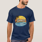Grayson Retro Sunset Naamontwerp T-shirt (Voorkant)