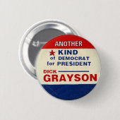 Grayson voor President Button (Voorkant /achterkant)