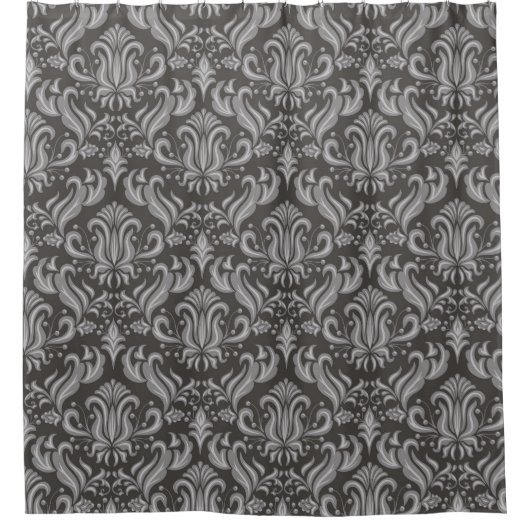 Graystone Damask Elegance Douchegordijn (Voorkant)