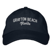 Grayton Beach Florida geborduurde honkbalhoed Pet (Voorkant)