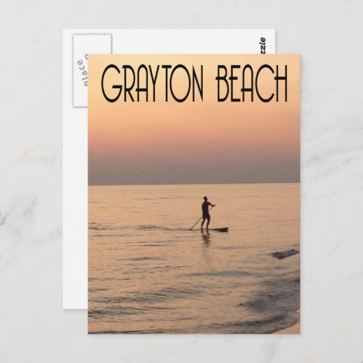 Grayton Beach paddleboarding Briefkaart (Voorkant / Achterkant)